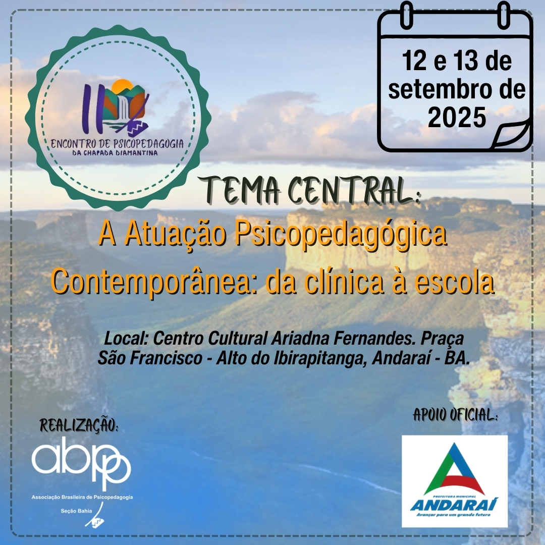 II ENCONTRO DE PSICOPEDAGOGIA DA CHAPADA DIAMANTINA